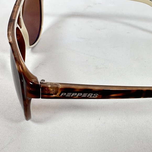 Peppers Halo Tortoise Shell Aviator Style Sunglasses Made in Italy Polarized S5 - Picture 2 of 7